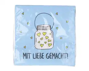 Servietten M. Liebe gemacht, 25 x 25 cm, 20 Stück