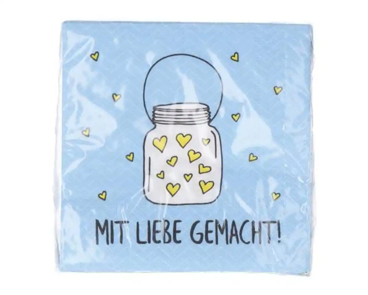Bild 1 von Servietten M. Liebe gemacht, 25 x 25 cm, 20 Stück