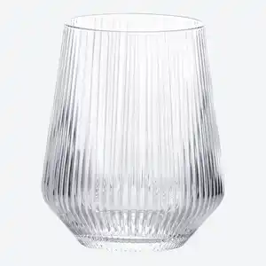 Wasserglas mit Rillen, ca. 483 ml