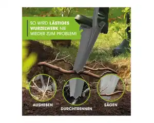 Spaten-Wurzelsäge EASYmaxx, 114 cm