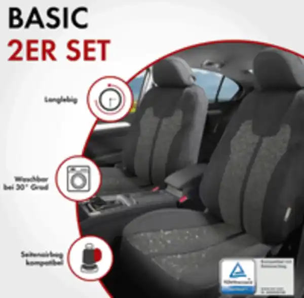 Bild 2 von Autositzbezug Corso Coll. Basic - silber-schwarz