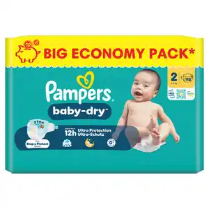 Pampers Baby-Dry Windeln Gr. 2, 98 Stk