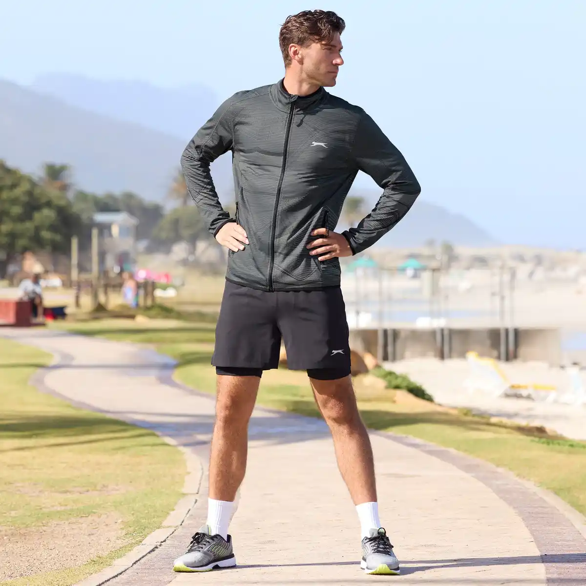 Bild 1 von Slazenger Herren-2-in-1-Trainingshose