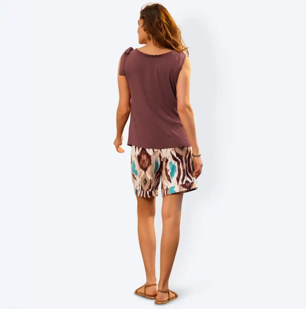 Bild 4 von Damen-Bermuda-Shorts mit elastischem Bund