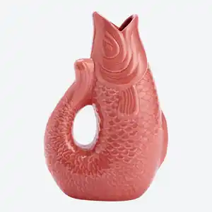 Vase in Fischform, ca. 13,1x6,5x19,8 cm