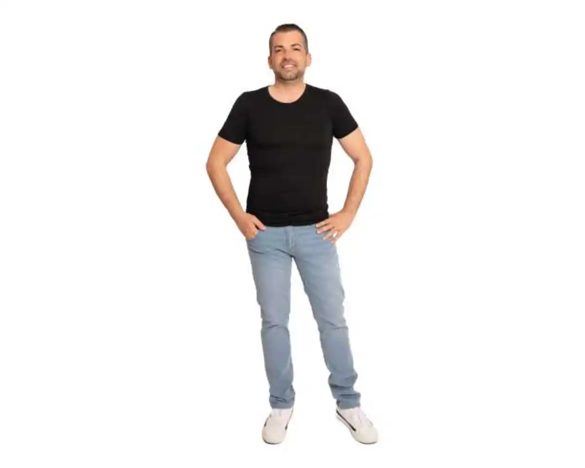 Bild 1 von T-Shirt Gr M-2XL, schwarz-weiß, 2 Stück