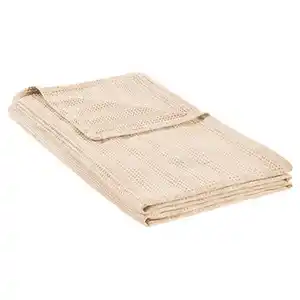 HOME CREATION Sommerdecke mit Leinen, Beige