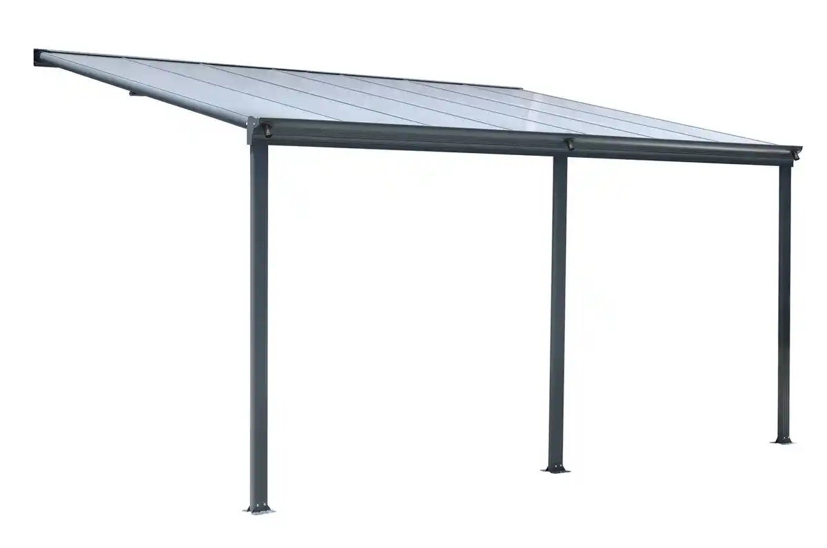 Bild 1 von Terrassendach/Veranda, aus Polycarbonat ca. 434 x 303 x 258 cm - Anthrazit