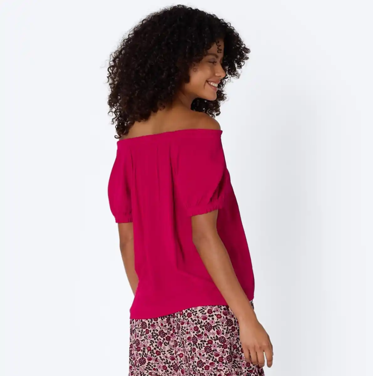 Bild 4 von Damen-Bluse mit Carmen-Ausschnitt
