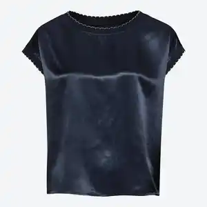 Damen-T-Shirt mit Crincle-Effekt aus Viskose
