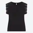 Bild 1 von Damen-T-Shirt mit Spitzendetails