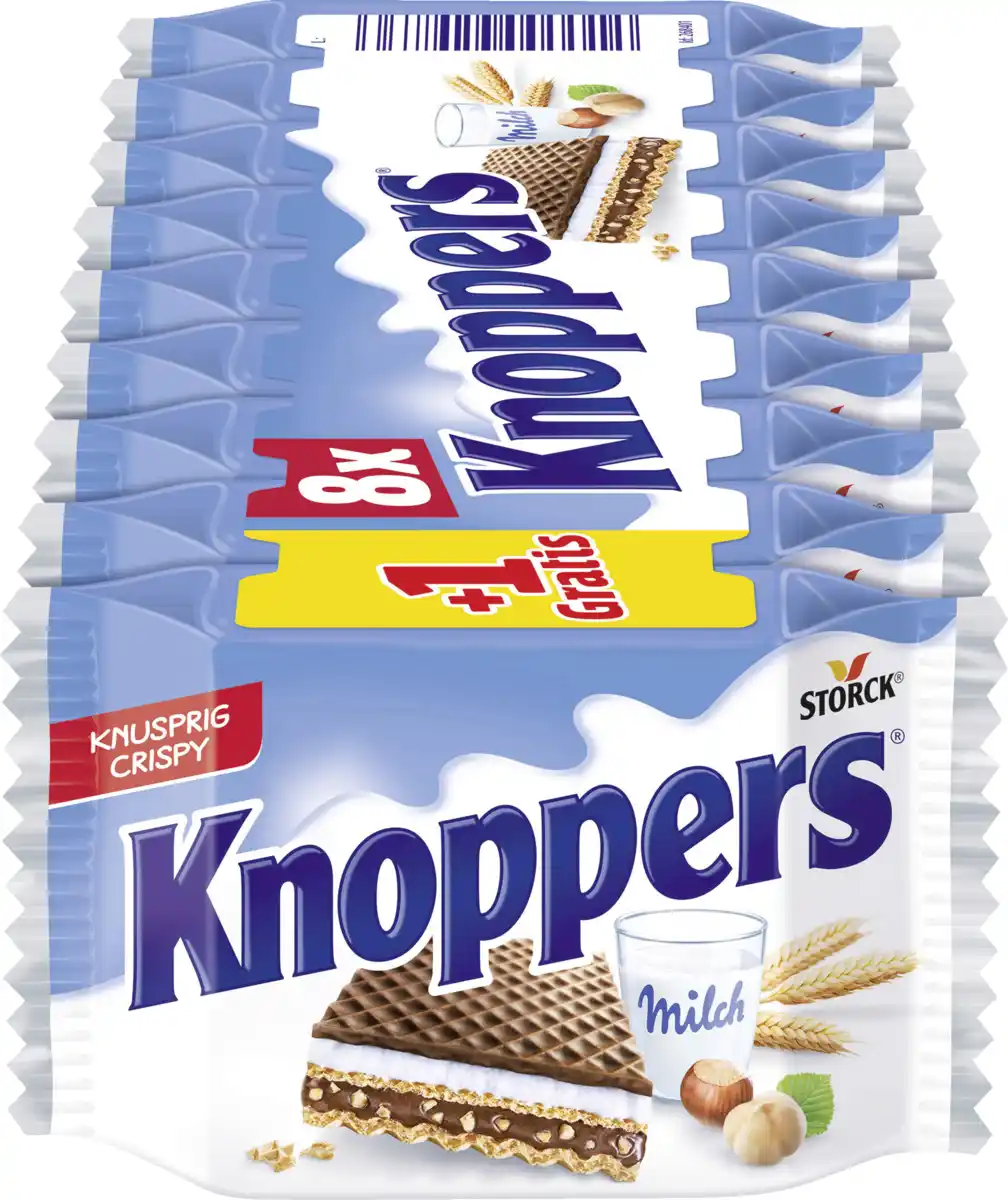 Bild 2 von Storck Knoppers Waffelschnitte 8+1, 225 g