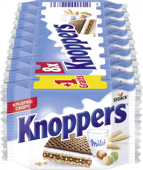 Bild 2 von Storck Knoppers Waffelschnitte 8+1, 225 g