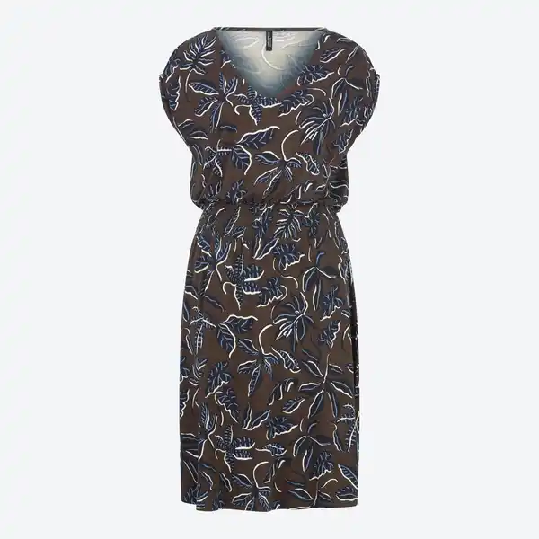Bild 3 von Damen-Kleid mit V-Ausschnitt und gesmokter Taille