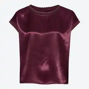 Damen-T-Shirt mit Crincle-Effekt aus Viskose