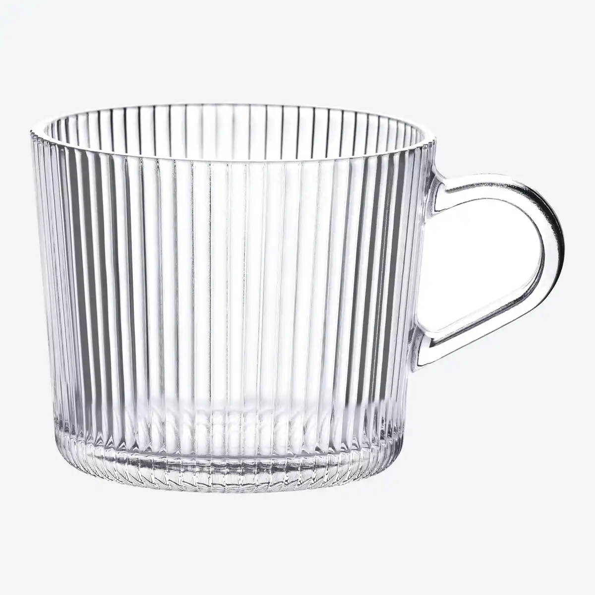 Bild 1 von Glastasse mit Rillen, ca. 420 ml