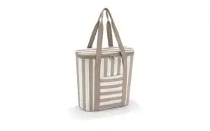 thermoshopper, braun/weiß, 38 x 35 cm