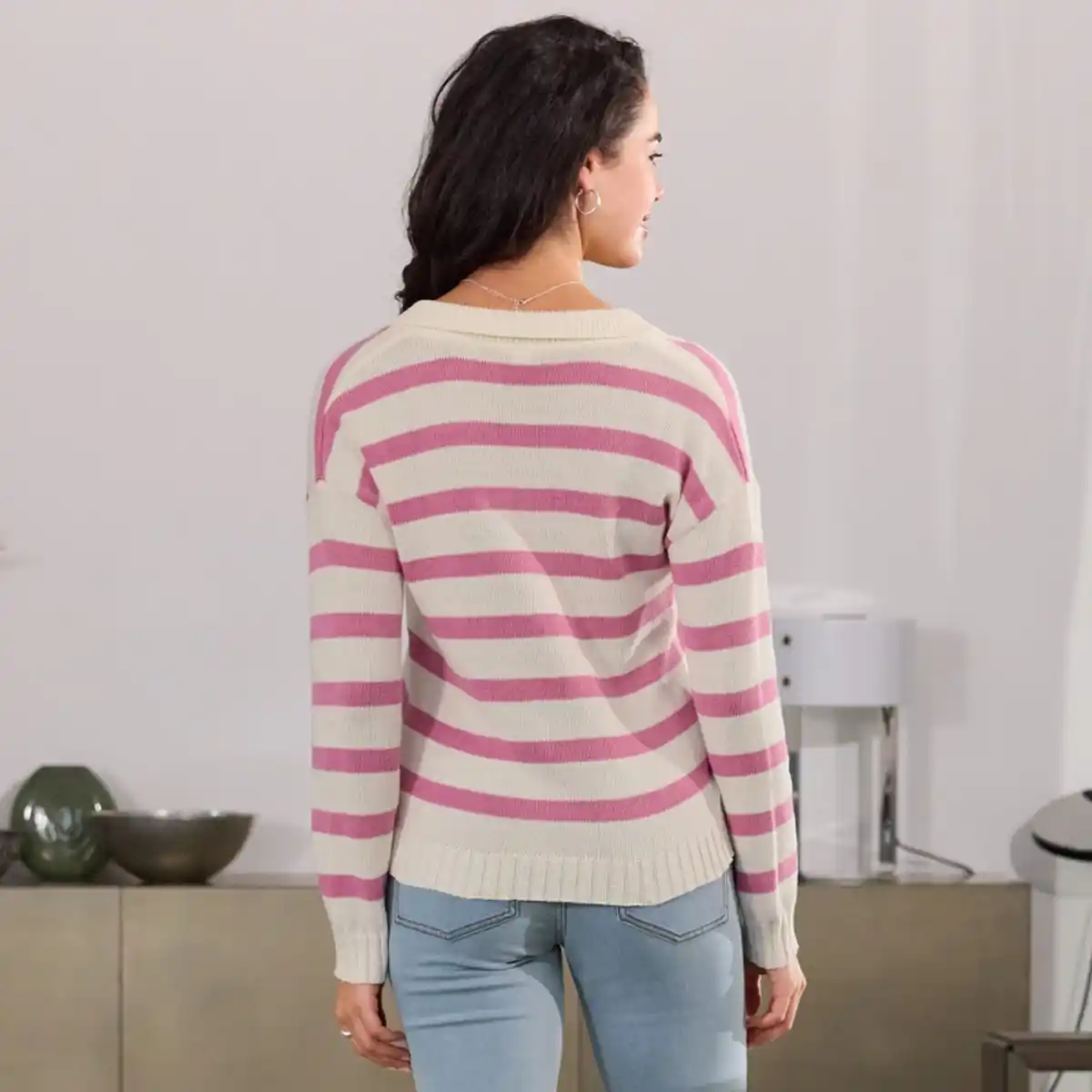 Bild 4 von Damen-Pullover mit Polokragen