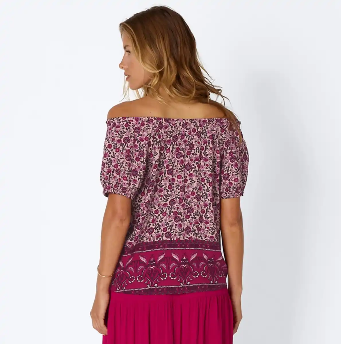 Bild 4 von Damen-Bluse mit Carmen-Ausschnitt