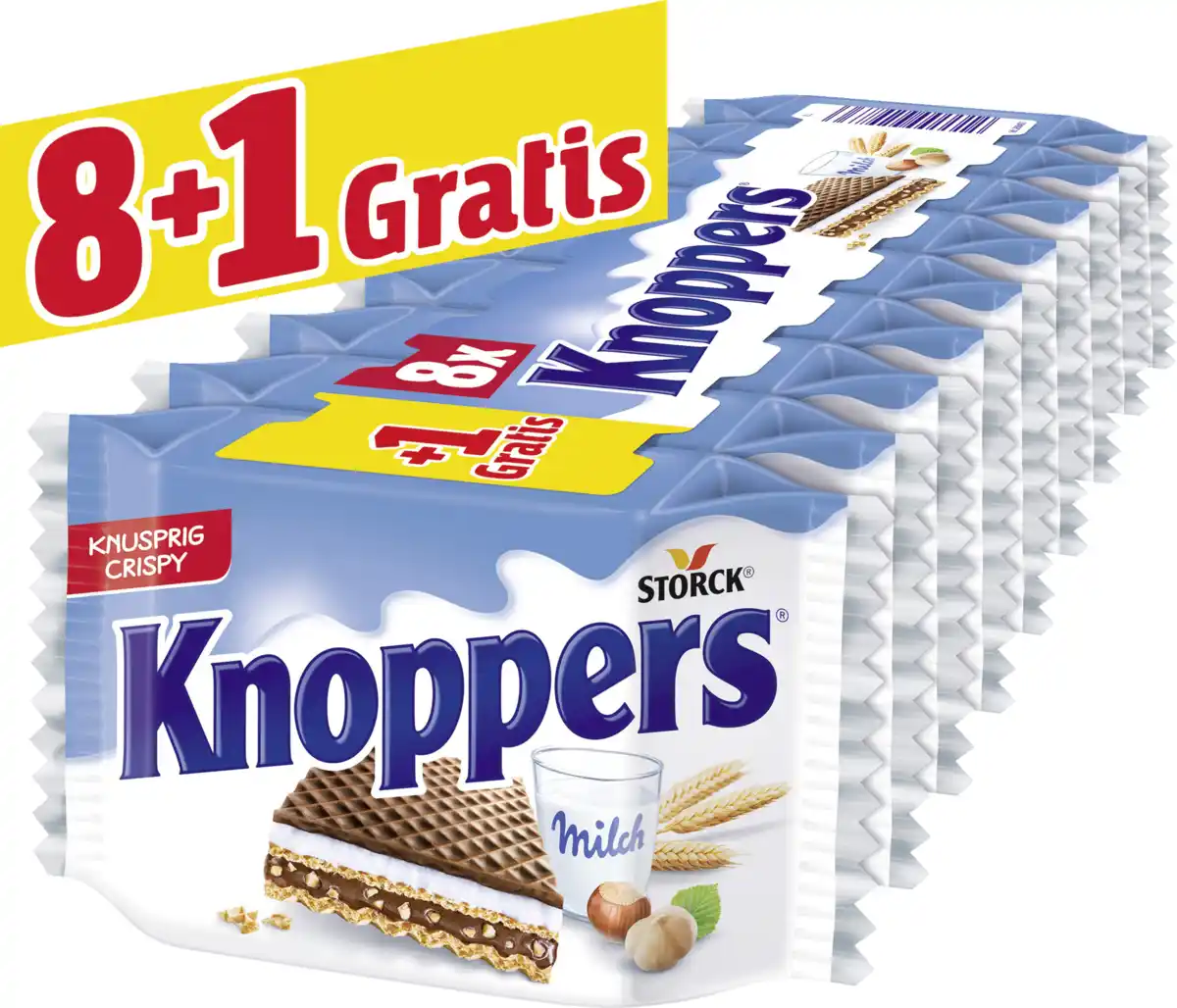 Bild 3 von Storck Knoppers Waffelschnitte 8+1, 225 g