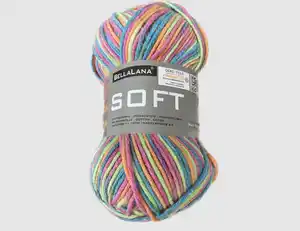 Strickgarn Soft pink gemustert