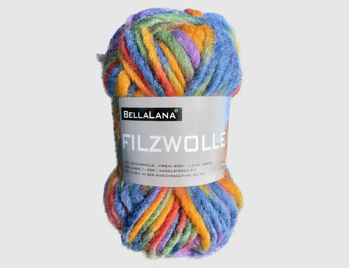 Bild 1 von Strickgarn Filz bunt gemustert