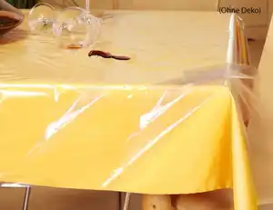 PVC Tischdecke transparent