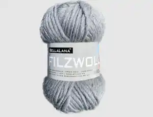 Strickgarn Filz anthrazit