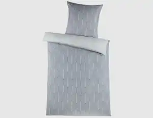 Bettwäsche Wende Raute Silber