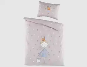 Bettwäsche Kinder Prinzessin Rosa 100x135cm