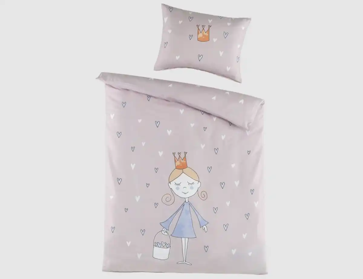 Bild 1 von Bettwäsche Kinder Prinzessin Rosa 100x135cm