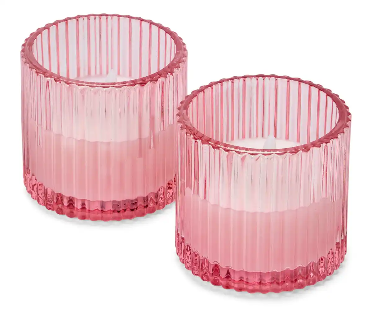Bild 1 von 2 LED-Echtwachskerzen im Glas