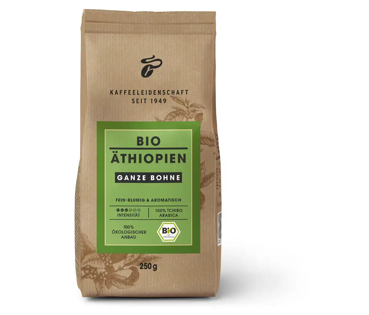 Bild 1 von Bio Äthiopien - 250 g Ganze Bohne