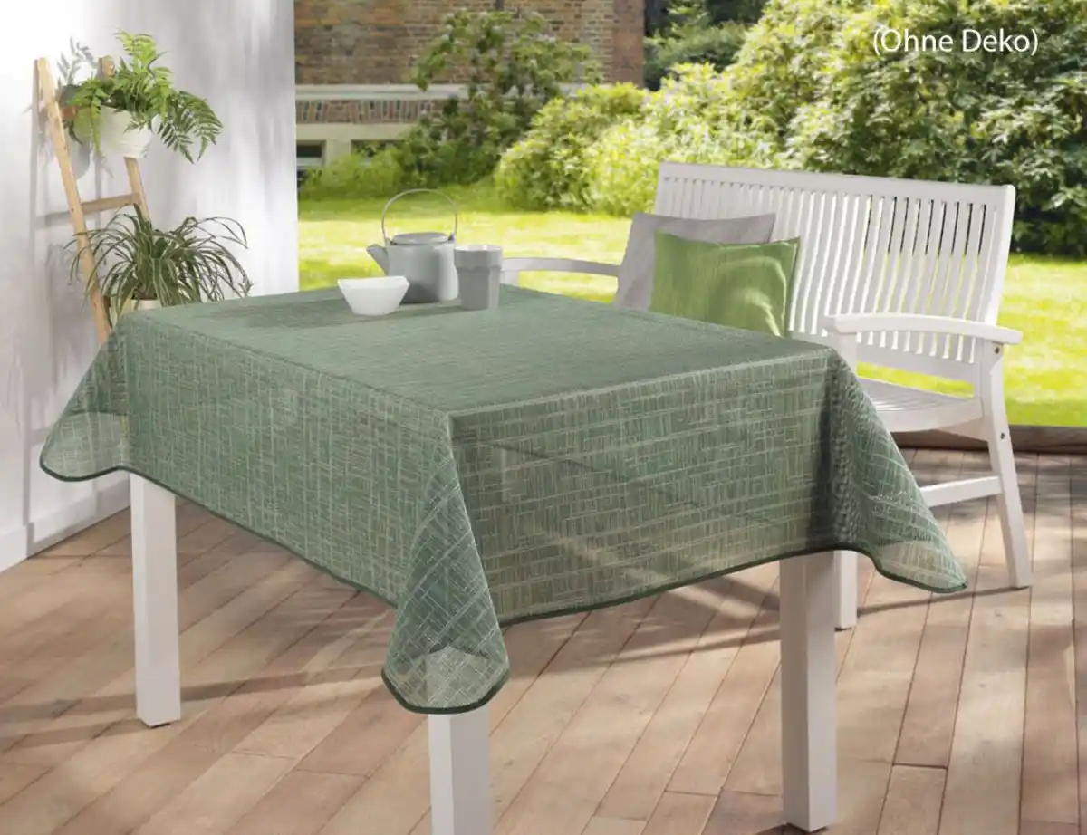 Bild 1 von Gartentischdecke Emden Metallic Grün 130x160cm