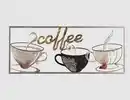 Bild 1 von Metallbild Coffee 25x61cm