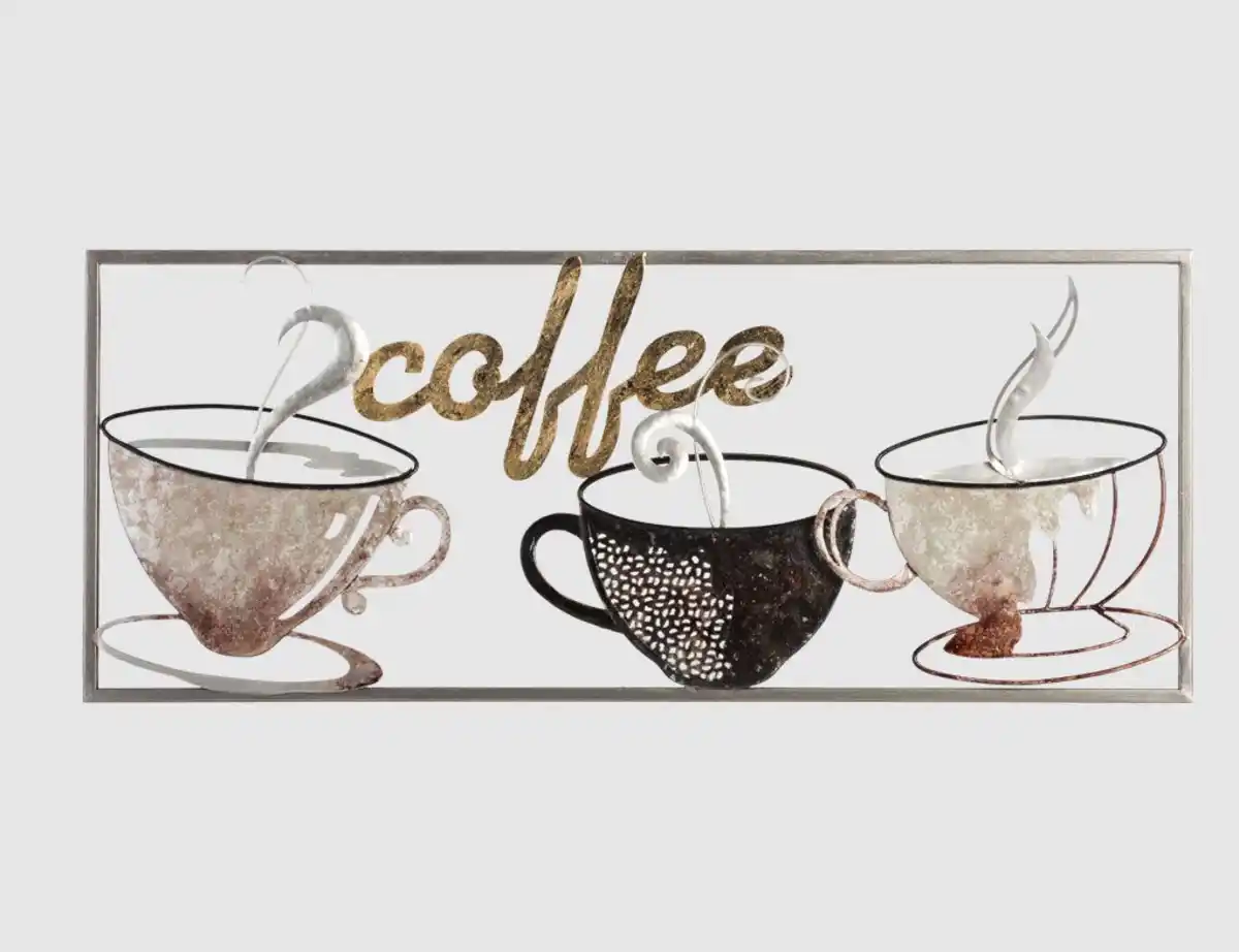Bild 1 von Metallbild Coffee 25x61cm