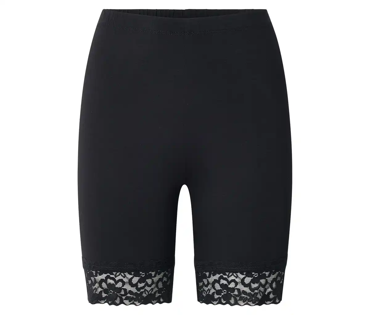 Bild 1 von Radlershorts mit Spitzenborte, schwarz