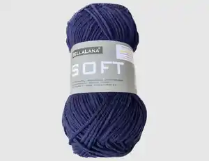 Strickgarn Soft jeansblau