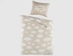 Bettwäsche Kinder Wolke Creme 100x135cm