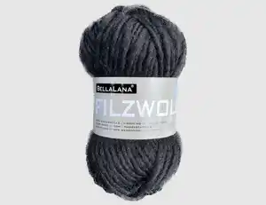 Strickgarn Filz schwarz