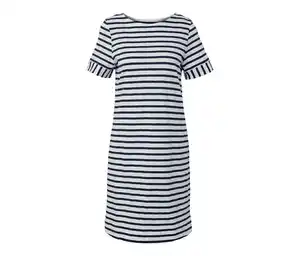 Jerseykleid, gestreift