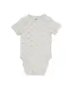 Bild 1 von Mitwachsender Baby-Strampler LENZING™ ECOVERO™, gerippt, Blockmuster blau