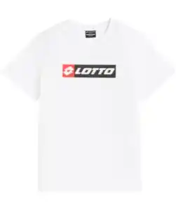 T-Shirt mit Logo, weiß