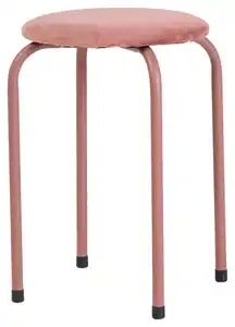 Stapelhocker in Rosa, Rosa