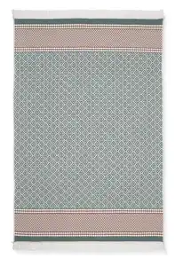 Handwebteppich Azteca in Grün ca. 80x150cm, Grün