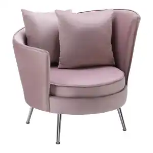 Sessel Cherie Rosa Samt, Rosa