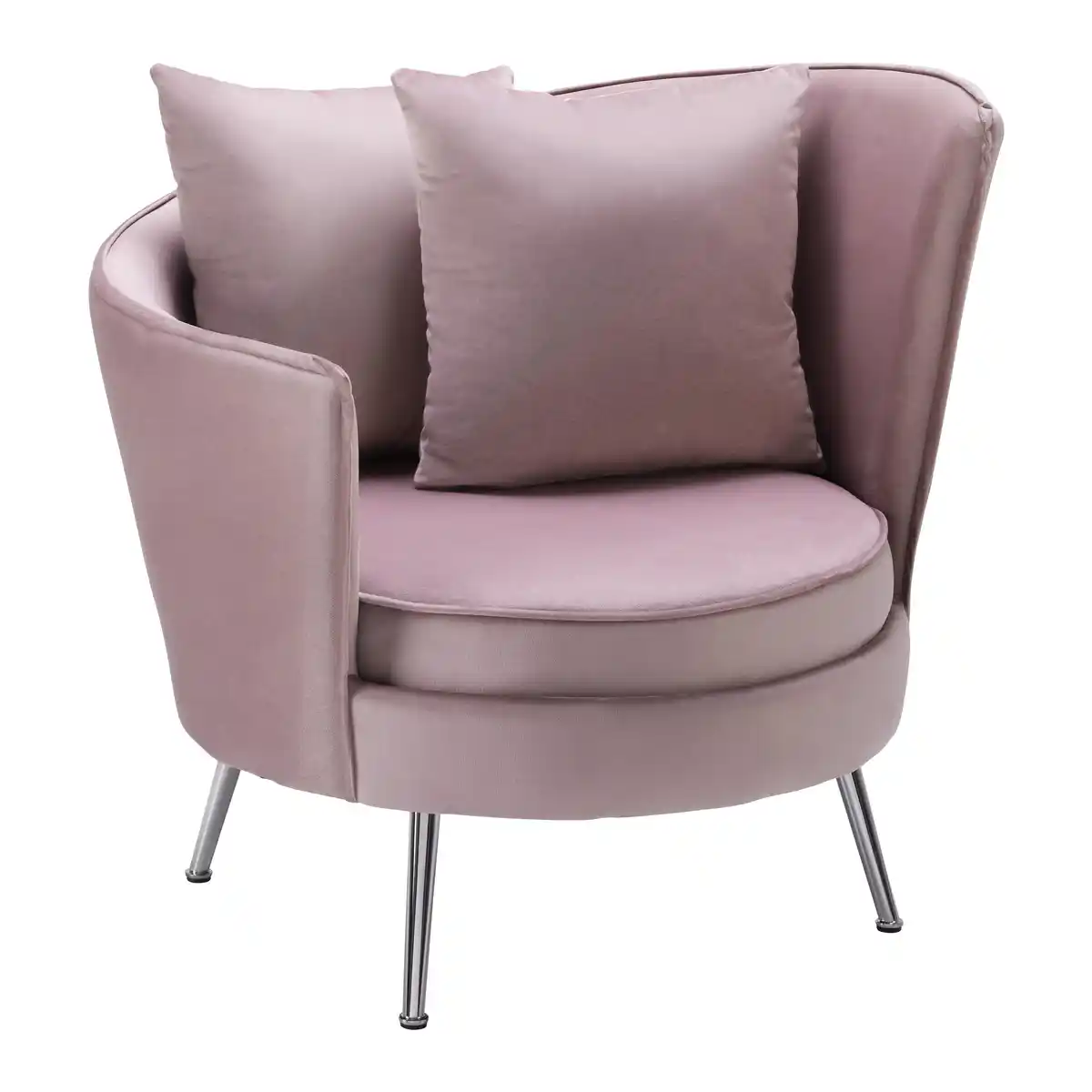 Bild 1 von Sessel Cherie Rosa Samt, Rosa