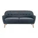 Bild 1 von Sofa Lory Dunkelgrau Webstoff, Dunkelgrau