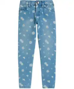 Jeans Gänseblümchen, Jeansblau
