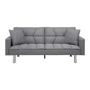 Schlafsofa David Grau Webstoff, Grau